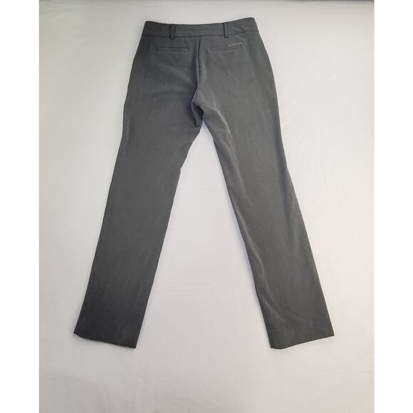 Michael Kors Sz 4 Dress Slacks Pants Women Zipper Poly Blend Stretch Gray Ca15 - Picture 8 of 8